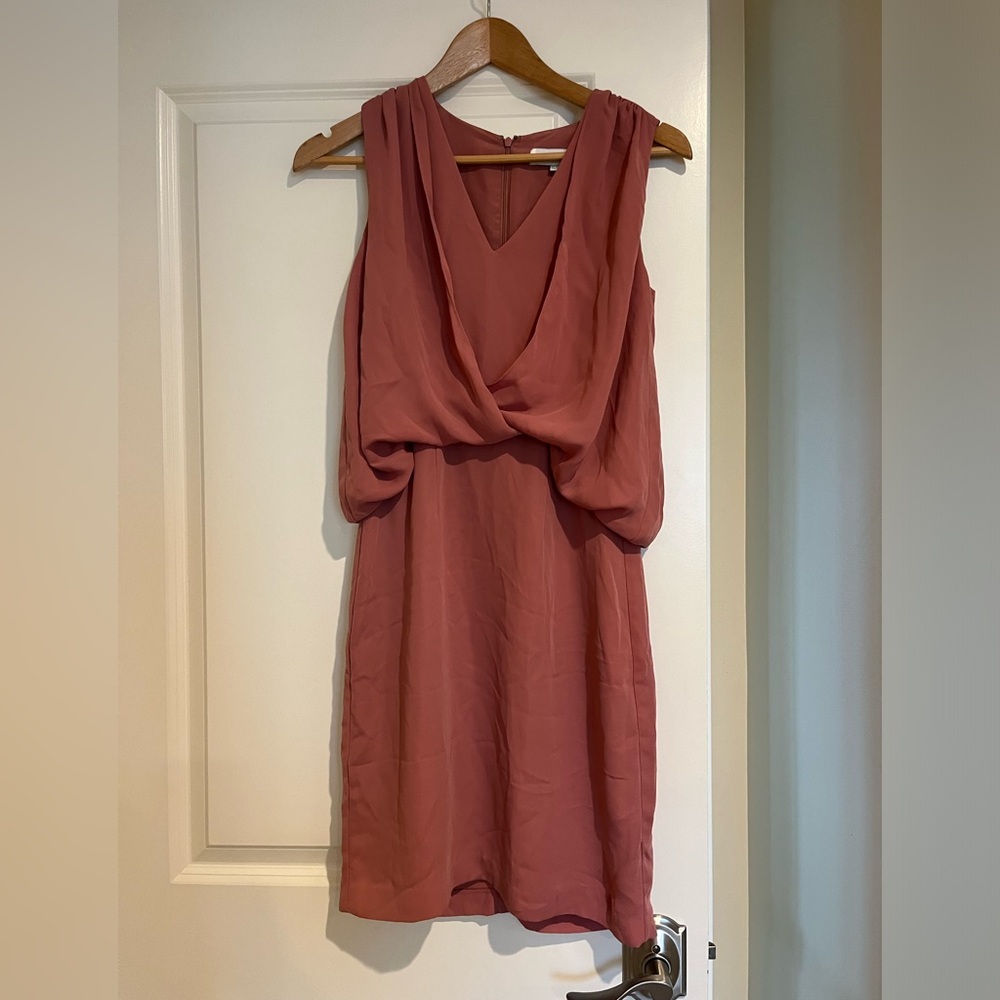 Elegant Sleeveless Dress in Rose by Reiss